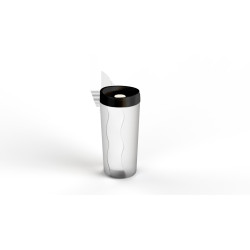 POTE HERMETICO 1,5L TAMPA PRETO REF: 1107 - PANAMBY PLASTICO