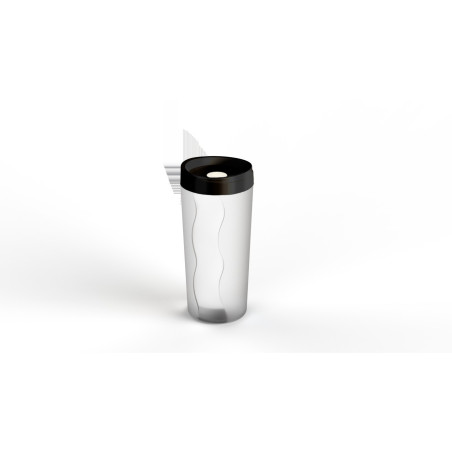 POTE HERMETICO 1,5L TAMPA PRETO REF: 1107 - PANAMBY PLASTICO
