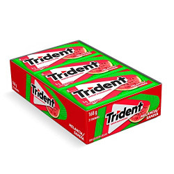 GOMA DE MASCAR MELANCIA ZERO AÇÚCAR TRIDENT ENVELOPE 8G 5 UNIDADES