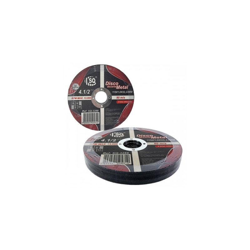 SQ DISCO DE CORTE METAL 4,1/2" C/10 SQ3288