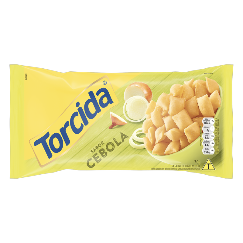 SALGADINHO DE TRIGO CEBOLA TORCIDA PACOTE 60G