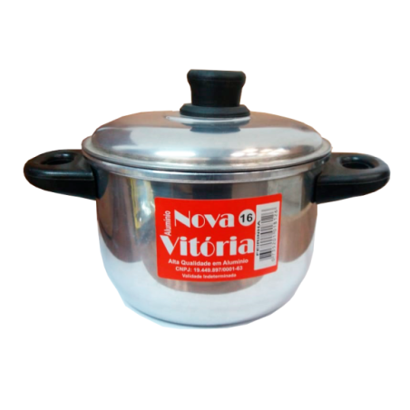 PANELA DE ALUMÍNIO N°16 C/TAMPA 10181 NOVA VITÓRIA