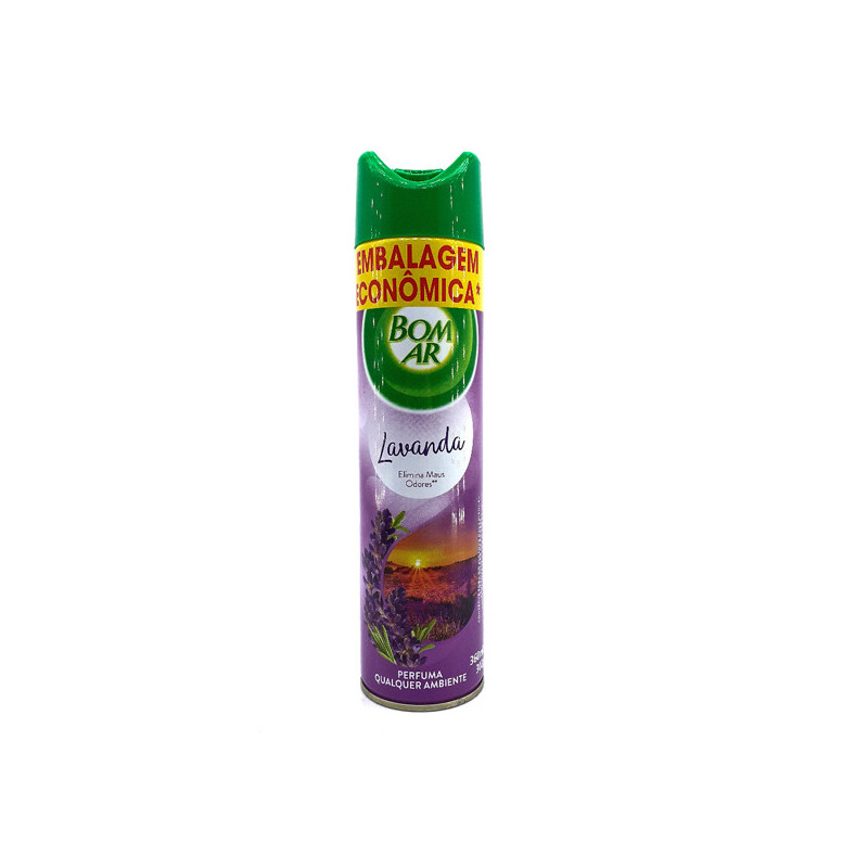 NEUTRALIZADOR DE ODORES CAMPOS DE LAVANDA BOM AR FRASCO 360ML SPRAY EMBALAGEM ECONÔMICA