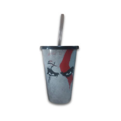 COPO CANUDO GAME OF WAR 550ML REF. 4720 PLASTICOS IDEAL