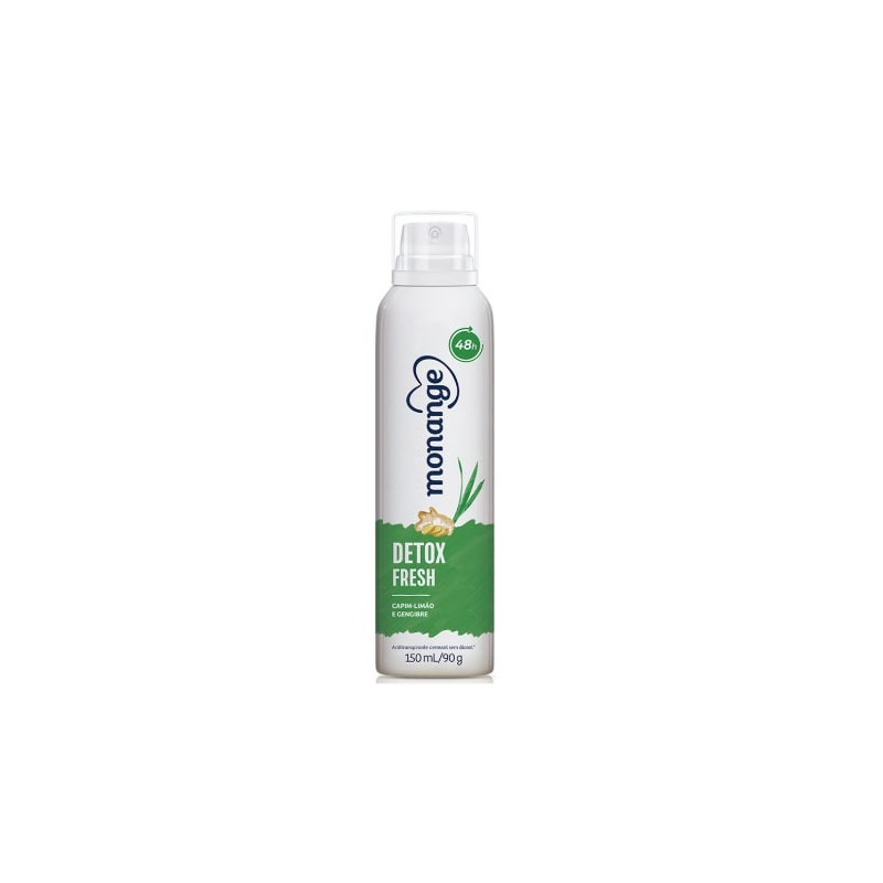 ANTITRANSPIRANTE AEROSSOL MONANGE DETOX FRESH 150ML SPRAY