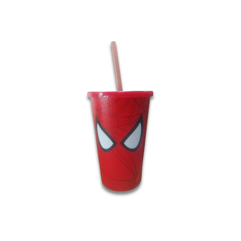 COPO CANUDO SPIDER 550ML REF. 4727 PLASTICOS IDEAL
