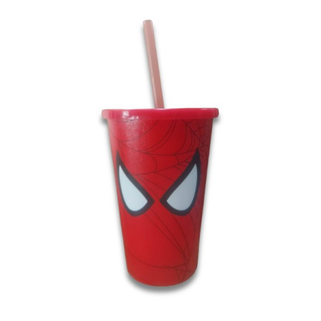 COPO CANUDO SPIDER 550ML REF. 4727 PLASTICOS IDEAL