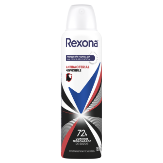 ANTITRANSPIRANTE AEROSSOL ANTIBACTERIAL E INVISIBLE REXONA 150ML SPRAY