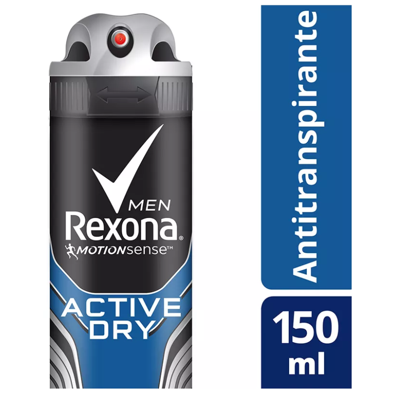 ANTITRANSPIRANTE AEROSSOL ACTIVE DRY REXONA MEN 150ML SPRAY