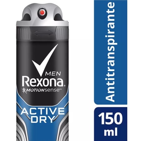 ANTITRANSPIRANTE AEROSSOL ACTIVE DRY REXONA MEN 150ML SPRAY