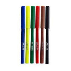 CANETA HIDROGRAFICA PLUS C/ 6 CORES  LEO&LEO REF4694