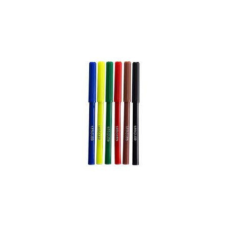 CANETA HIDROGRAFICA PLUS C/ 6 CORES  LEO&LEO REF4694