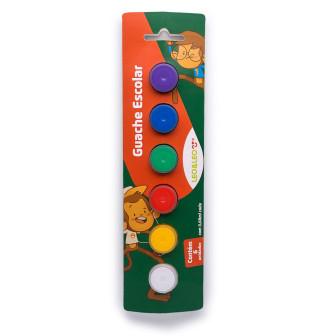 GUACHE ESCOLAR 6 CORES 3,68MM LEO&LEO 74013
