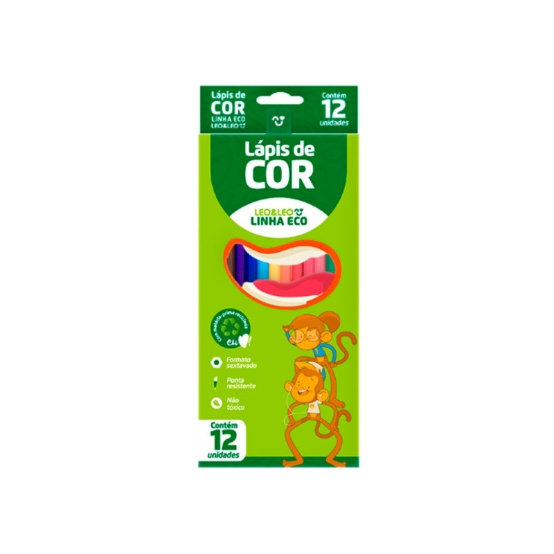 LAPIS DE COR ECO C/12 CORES  RF4220 LEO&LEO