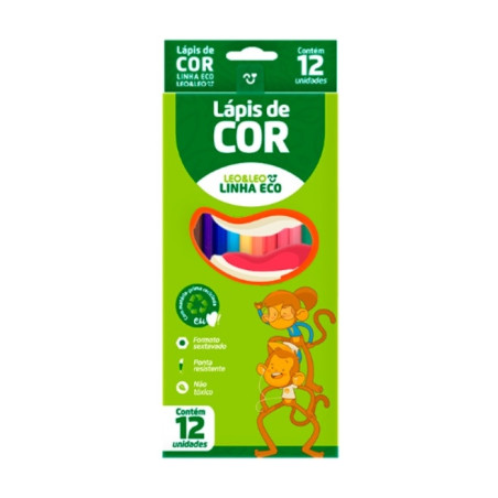 LAPIS DE COR ECO C/12 CORES  RF4220 LEO&LEO