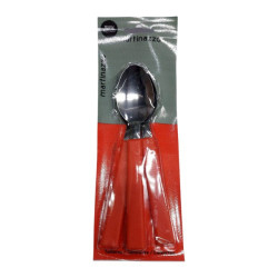 JOGO COLHER MESA 3PCS CB PLASTICO VERMELHO - OPA - CARTELA MARTINAZZO REF. 65320/8
