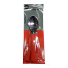 JOGO COLHER MESA 3PCS CB PLASTICO VERMELHO - OPA - CARTELA MARTINAZZO REF. 65320/8
