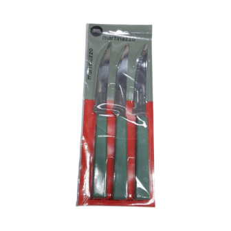 JOGO FACA CHURRASCO 3PCS CB PLASTICO SALVIA - OPA - CARTELA MARTINAZZO REF. 65335/40