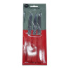 JOGO FACA CHURRASCO 3PCS CB PLASTICO VERMELHO - OPA - CARTELA MARTINAZZO REF.65335/8