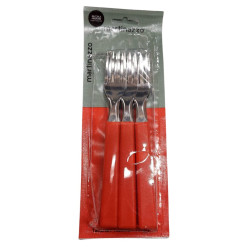 JOGO GARFOS MESA 6PC CB VERMELHO REF.65610/8 MARTINAZZO