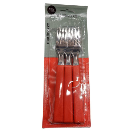 JOGO GARFOS MESA 6PC CB VERMELHO REF.65610/8 MARTINAZZO
