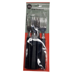 JOGO GARFOS MESA 6PC CB PRETO REF.65610/5 MARTINAZZO