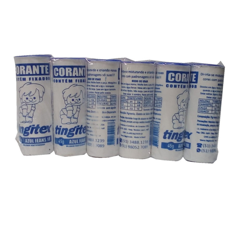 CORANTES AZUL JEANS 18 010/19218 TINGITEX 1un