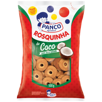 BISCOITO ROSQUINHA COCO PANCO PACOTE 500G