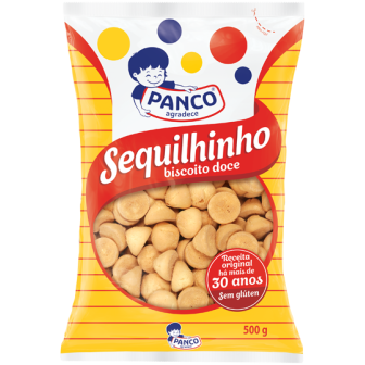 BISCOITO SEQUILHINHO SEM GLÚTEN PANCO PACOTE 500G
