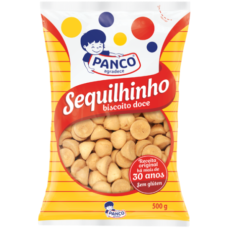 BISCOITO SEQUILHINHO SEM GLÚTEN PANCO PACOTE 500G
