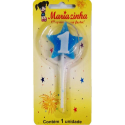 MARIAZINHA VELA ESTRELA N1 AZUL 1UN