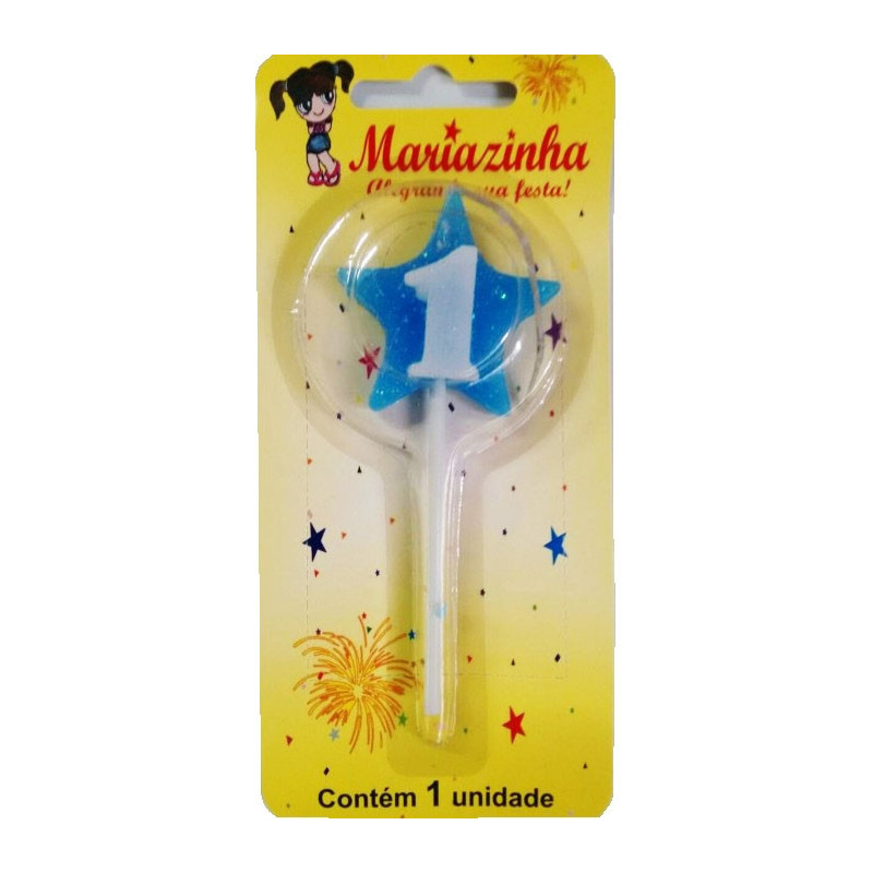 MARIAZINHA VELA ESTRELA N1 AZUL 1UN