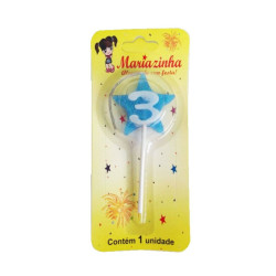 MARIAZINHA VELA ESTRELA N3 AZUL 1UN
