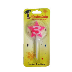MARIAZINHA VELA ESTRELA N3 ROSA 1UN