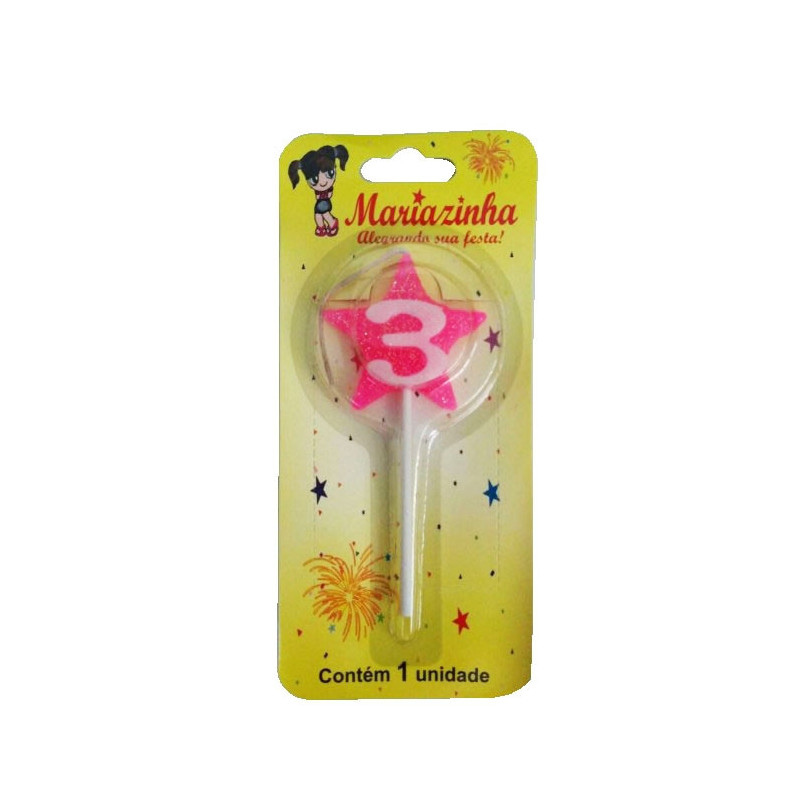MARIAZINHA VELA ESTRELA N3 ROSA 1UN