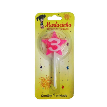 MARIAZINHA VELA ESTRELA N3 ROSA 1UN