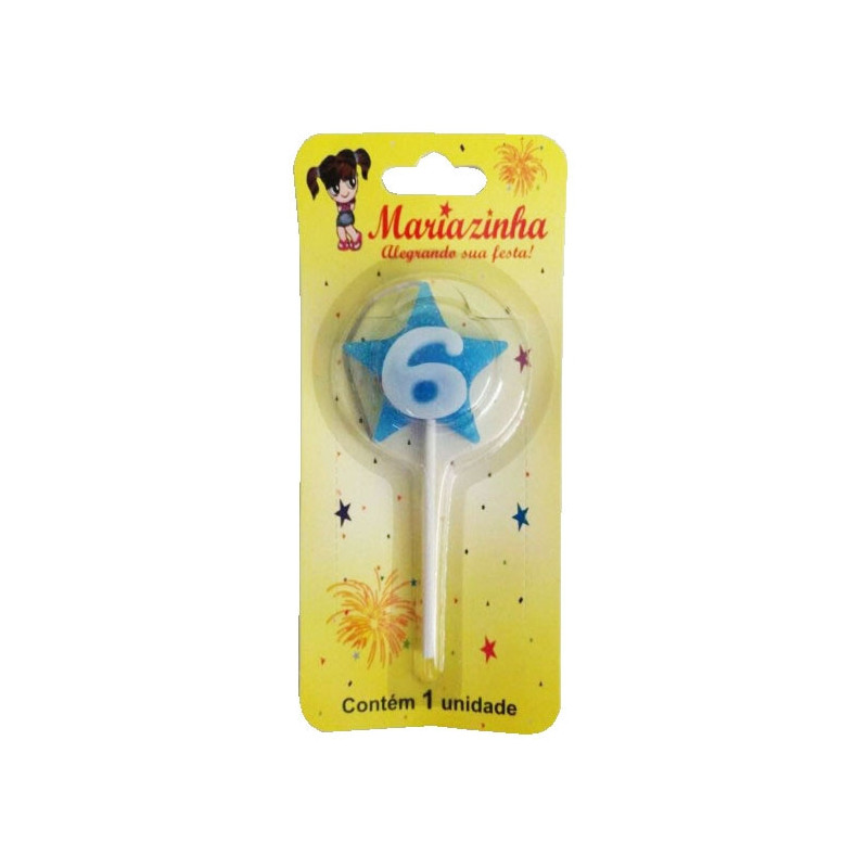 MARIAZINHA VELA ESTRELA N6 AZUL 1UN