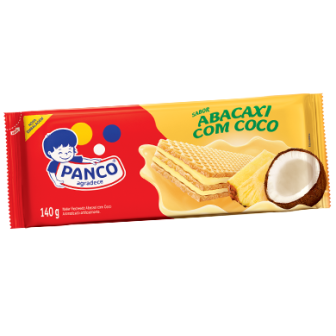 WAFER PANCO ABACAXI COM COCO 140g