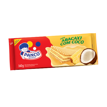 WAFER PANCO ABACAXI COM COCO 140g
