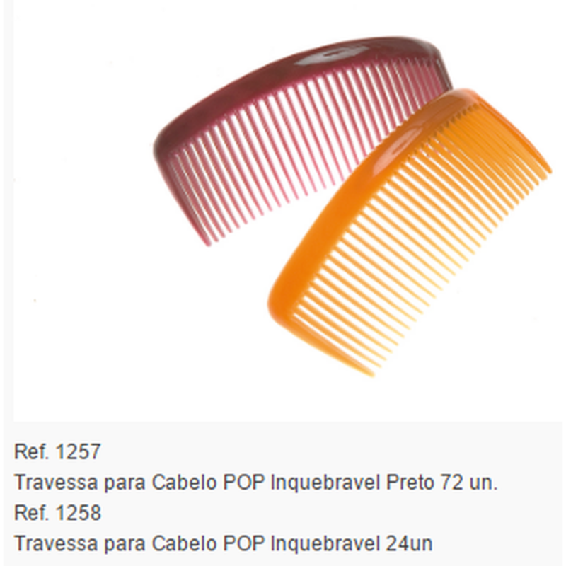 TRAVESSA P/CABELO POP 1un UNID 1258/82125 MARILU