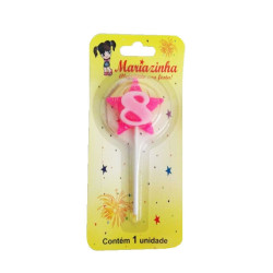 MARIAZINHA VELA ESTRELA N8 ROSA 1UN