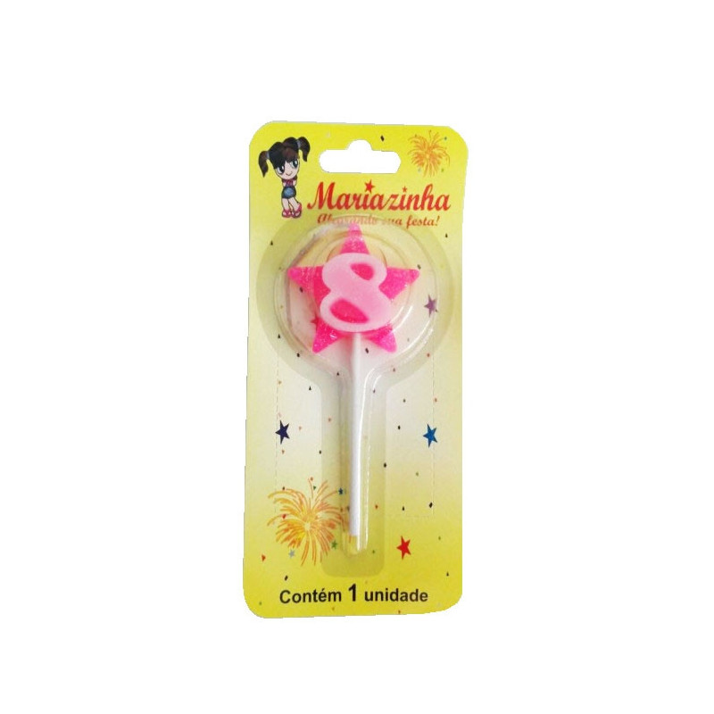 MARIAZINHA VELA ESTRELA N8 ROSA 1UN