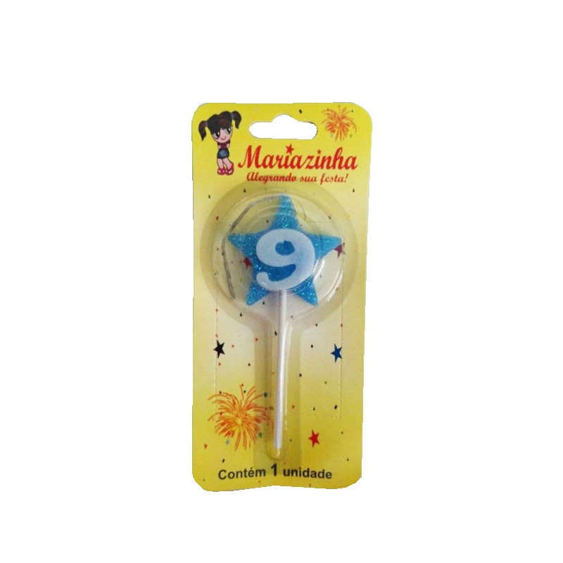 MARIAZINHA VELA ESTRELA N9 AZUL 1UN