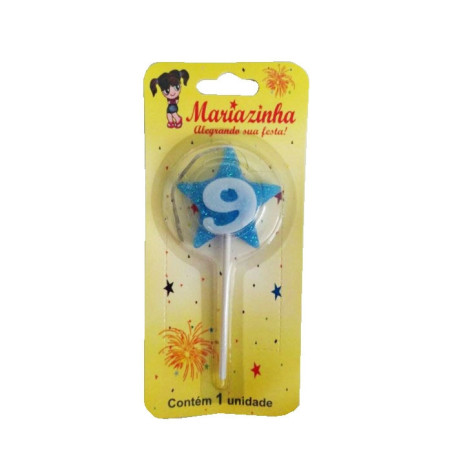 MARIAZINHA VELA ESTRELA N9 AZUL 1UN