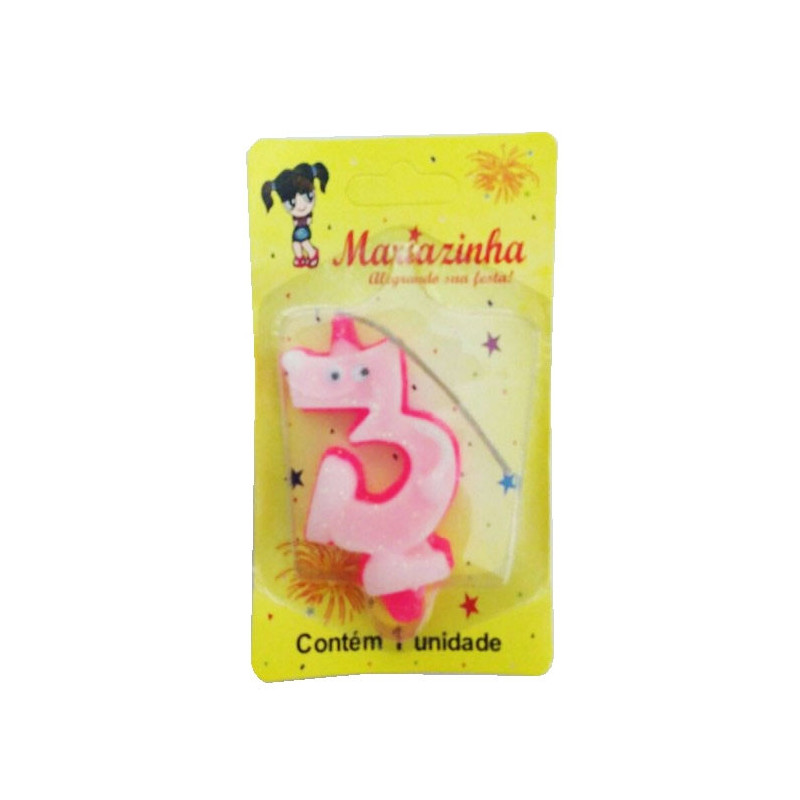 MARIAZINHA VELA SORRISO N3 ROSA 1UN