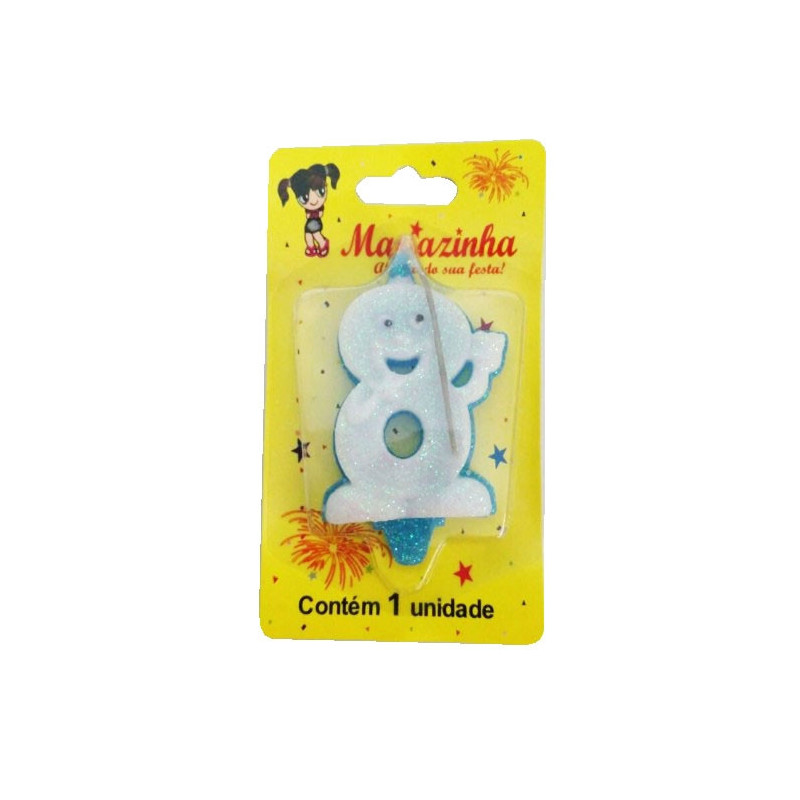 MARIAZINHA VELA SORRISO N8 AZUL 1UN