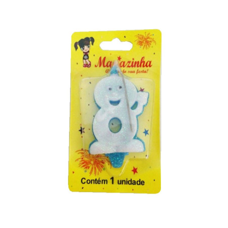 MARIAZINHA VELA SORRISO N8 AZUL 1UN