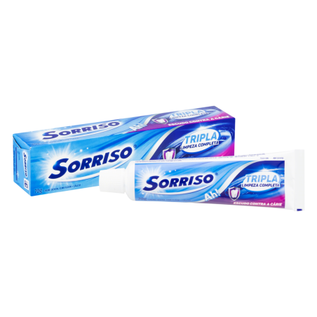 CREME DENTAL SORRISO TRIPLA LIMPEZA COMPLETA CAIXA 70G