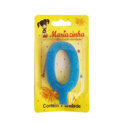 MARIAZINHA VELA SUPER BRILHO N0 AZUL 1UN