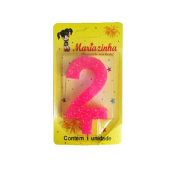 MARIAZINHA VELA SUPER BRILHO N2 AZUL 1UN